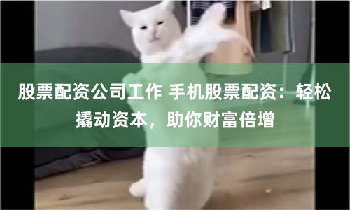股票配资公司工作 手机股票配资：轻松撬动资本，助你财富倍增